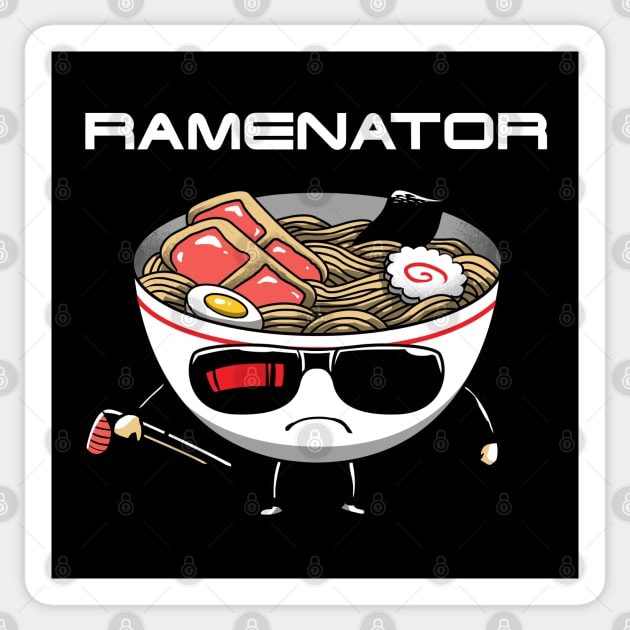 Ramenator Sticker by Vincent Trinidad Art